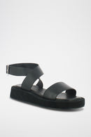 Jonak - Wombat Sandals Leather - Black