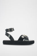 Jonak - Sandales World Cuir Glace - Noir