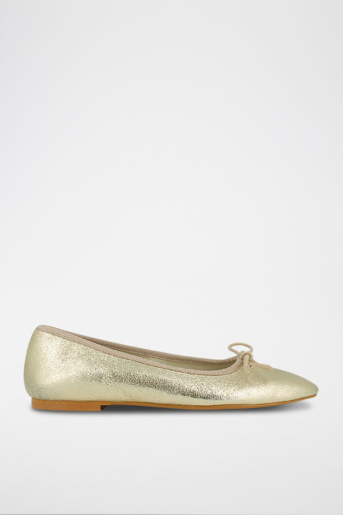 Jonak - Ballerinas Mamba Cuir Metallise - Platine