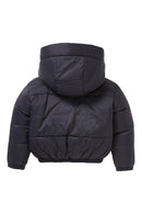 Doudoune réversible Ã  capuche Noir et jaune - Enfant