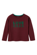 T-shirt en coton biologique Bordeaux - Enfant