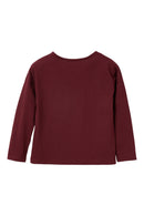 T-shirt en coton biologique Bordeaux - Enfant