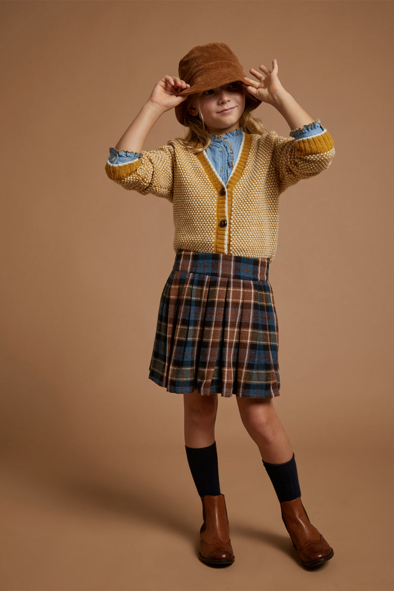 Bob en velours Marron - Enfant