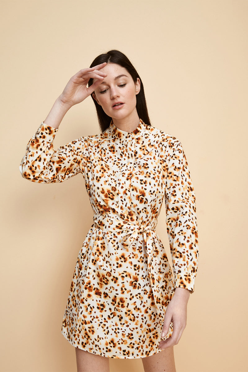 Robe-Chemise Imprimé Léopard - Imprimé Léopard - Femme