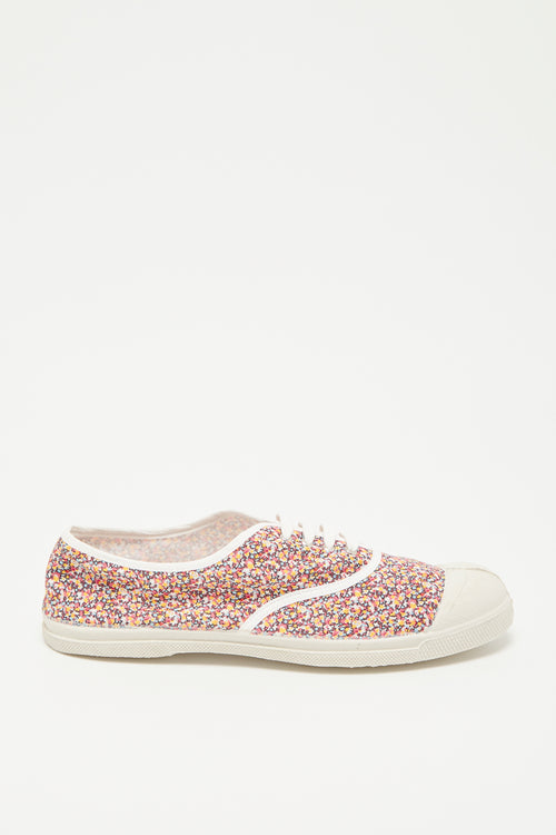 Bensimon - Tennis Shoes Lacet Micro Fleurs - Woman