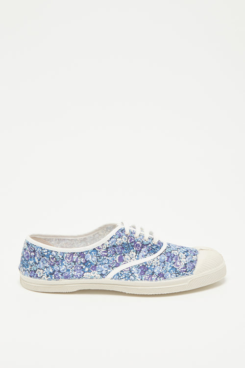 Bensimon - Tenis de mujer con flor de encaje azul