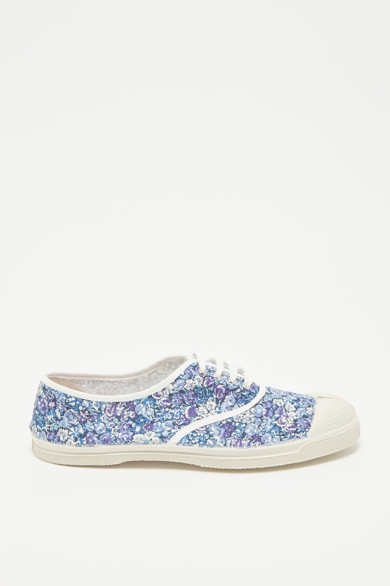 Bensimon - Tenis de mujer con flor de encaje azul