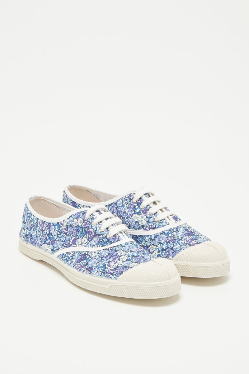 Bensimon - Tenis de mujer con flor de encaje azul