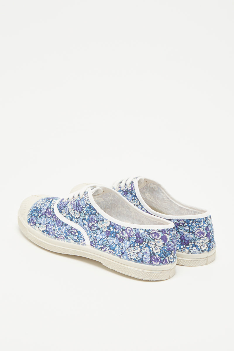 Bensimon - Tenis de mujer con flor de encaje azul