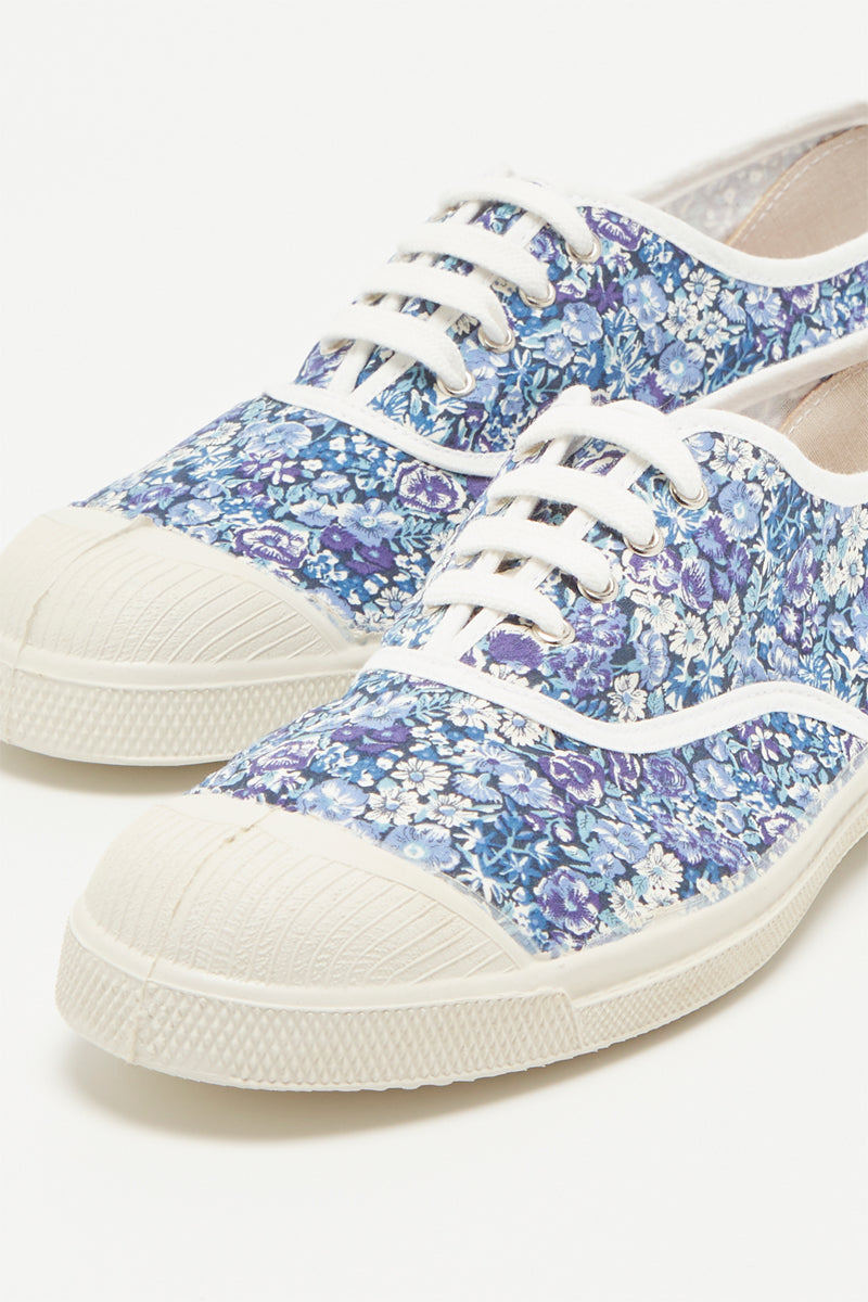 Bensimon - Tenis de mujer con flor de encaje azul