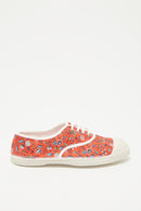 Bensimon - Tennis Shoes Lace Red Flowers - Woman