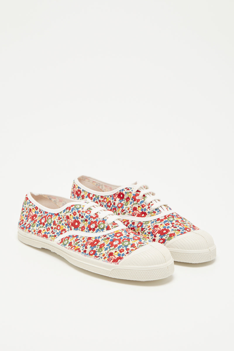 Bensimon - Tennis Shoes Lacet Fleurs Multico - Femme