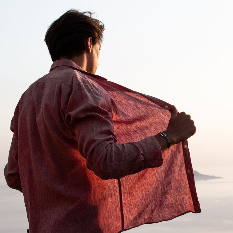 Bracelet Livarde - Damier Bleu Marine Et Blanc