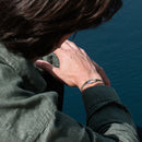 Bracelet Hunier - Damier Kaki Et Beige