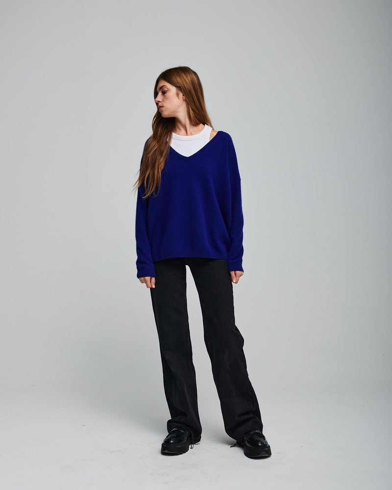 Pull Angèle - Outremer - Femme - Absolut Cashmere - The Bradery