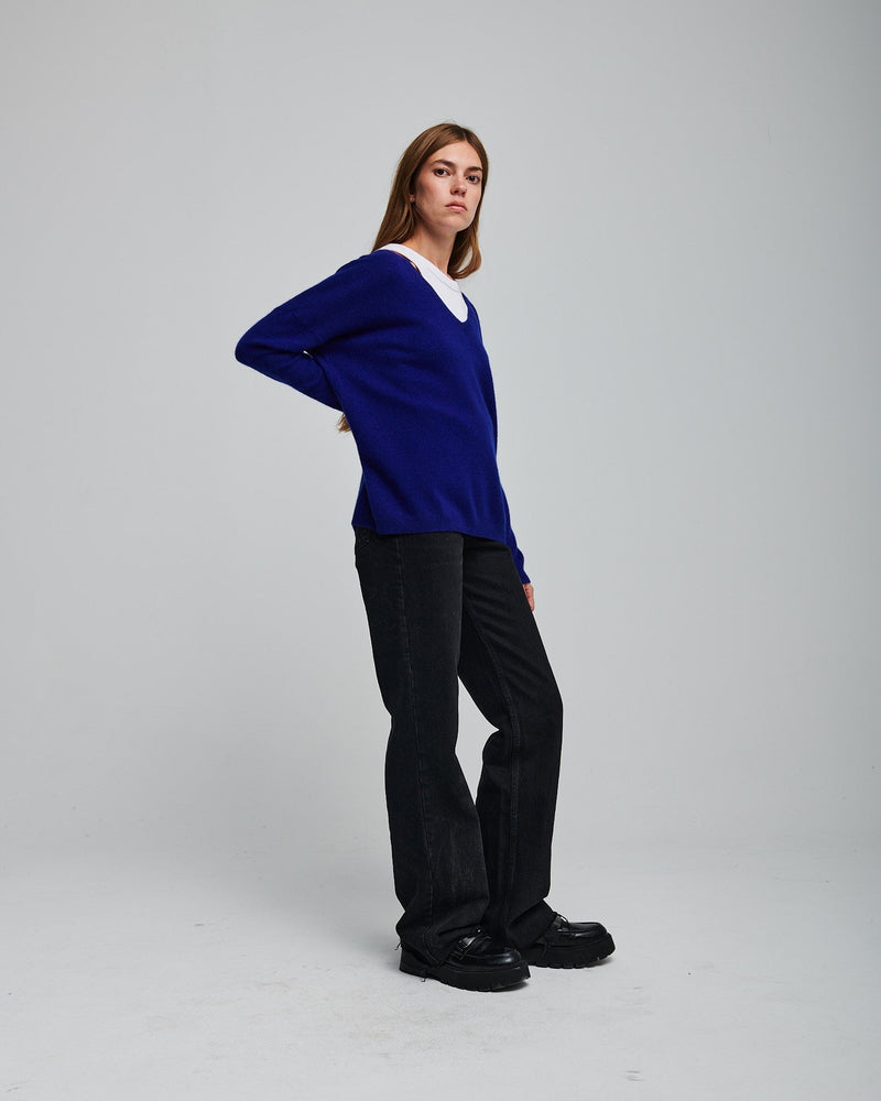 Angèle Sweater - Ultramarine - Woman - Absolut Cashmere - The Bradery