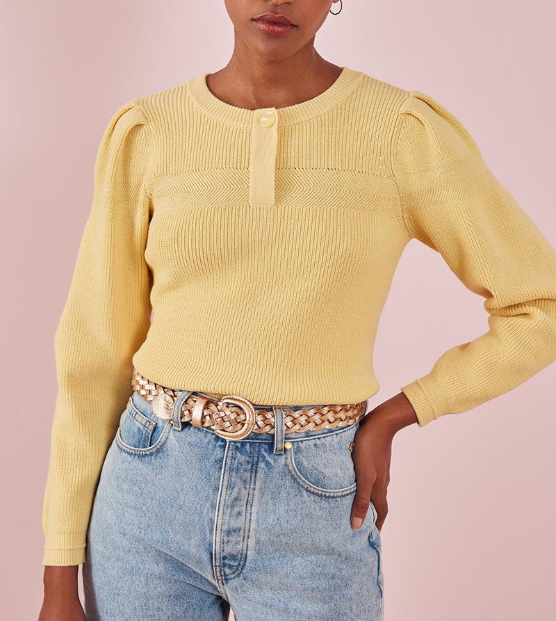 Jersey Ceboulette - Plátano - Des Petits Hauts - The Bradery