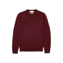 Pull Col Rond Bordeaux En Laine Mérinos - Bordeaux - De Fursac - The Bradery