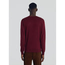 Pull Col Rond Bordeaux En Laine Mérinos - Bordeaux - De Fursac - The Bradery