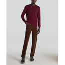 Pull Col Rond Bordeaux En Laine Mérinos - Bordeaux - De Fursac - The Bradery