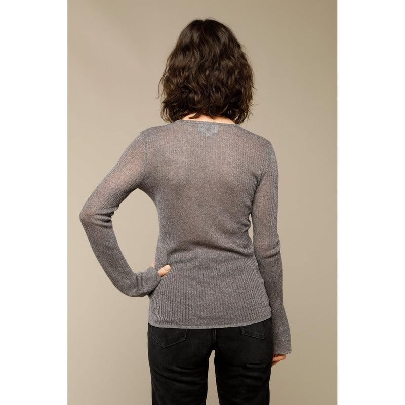 Francoise Sweater - Grey Lurex Knit - Rouje* - The Bradery