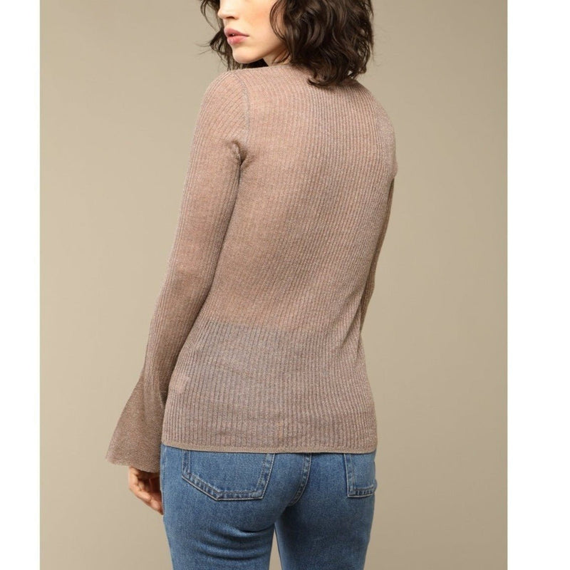 Francoise Sweater - Gold Lurex Knit - Rouje* - The Bradery