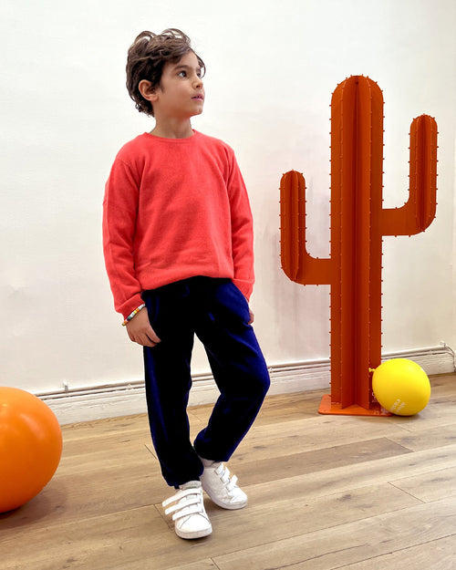Pull Loan - Corail Fluo - Enfant - Absolut Cashmere - The Bradery