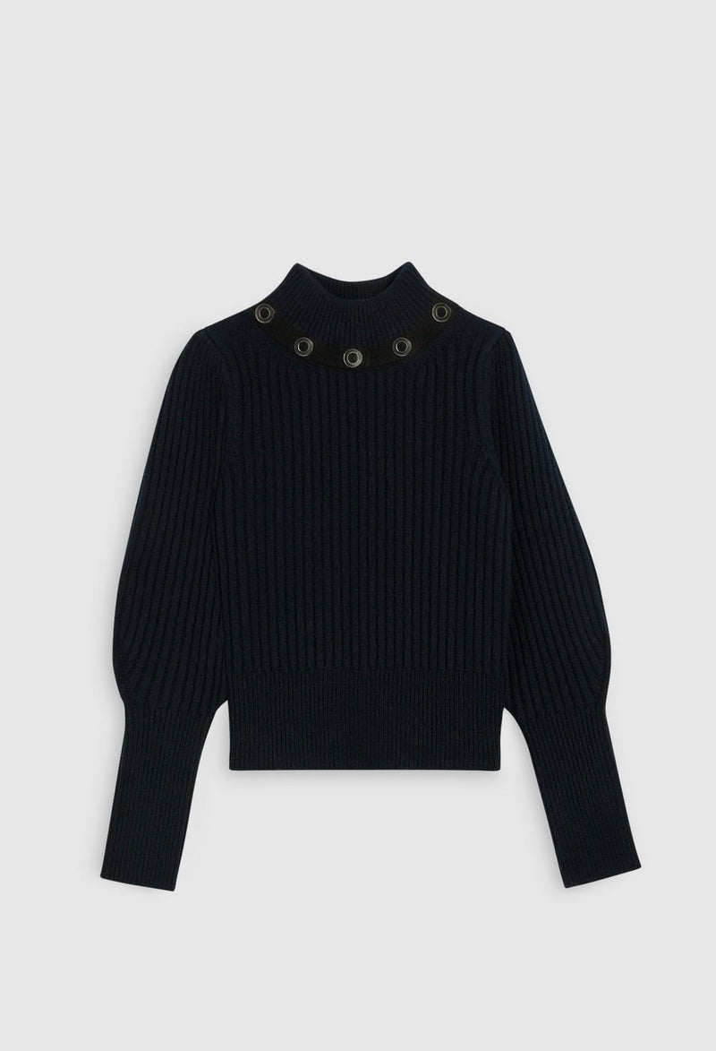 Medaille Sweater - Navy - Claudie Pierlot - The Bradery