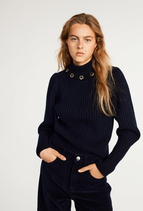 Pull Medaille - Marine - Claudie Pierlot - The Bradery