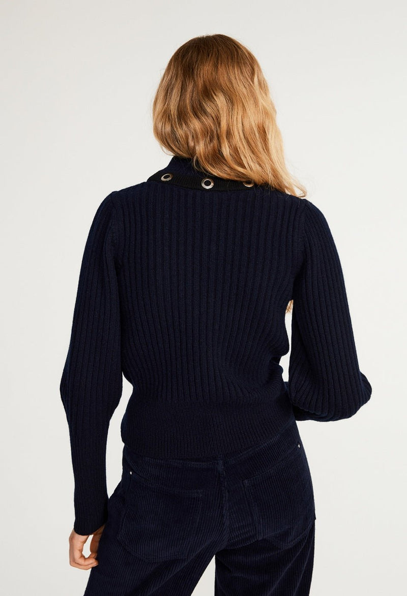 Medaille Sweater - Navy - Claudie Pierlot - The Bradery