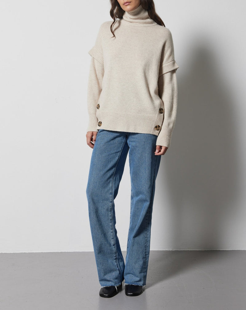 Mikad Sweater - Beige jaspeado - Notshy - The Bradery