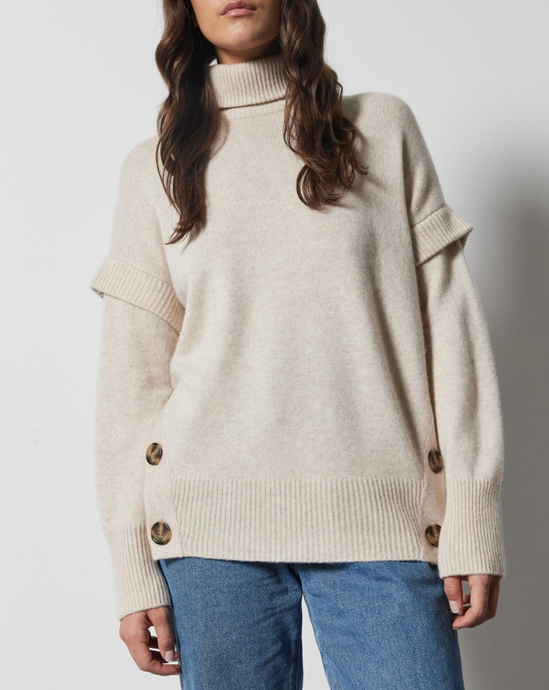 Mikad Sweater - Beige jaspeado - Notshy - The Bradery