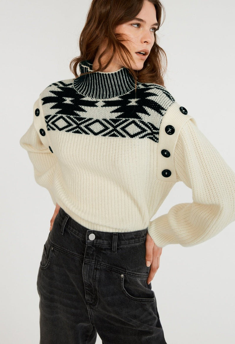 Moldavia Sweater - Two-tone - Claudie Pierlot - The Bradery