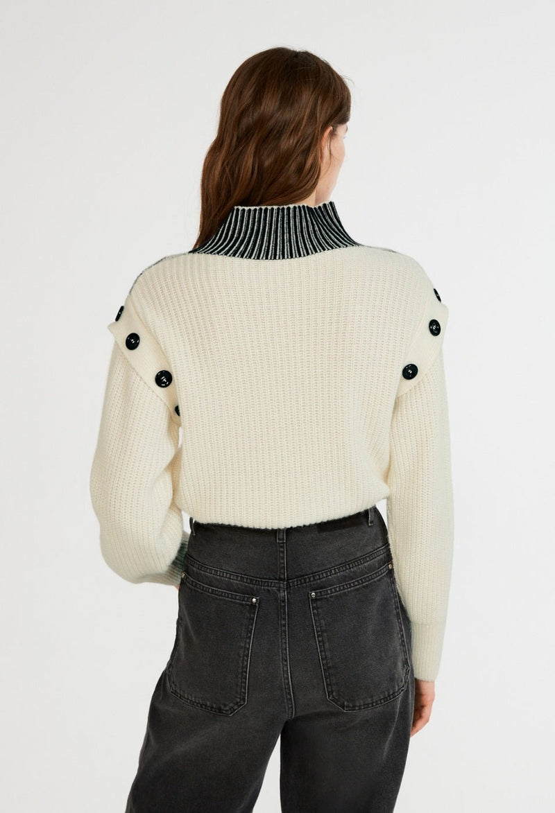 Moldavia Sweater - Two-tone - Claudie Pierlot - The Bradery