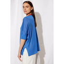 Suéter Poncho Reciclado Ela - Azul - Mujer - Not Shy - NotShy* - - - NotShy The Bradery