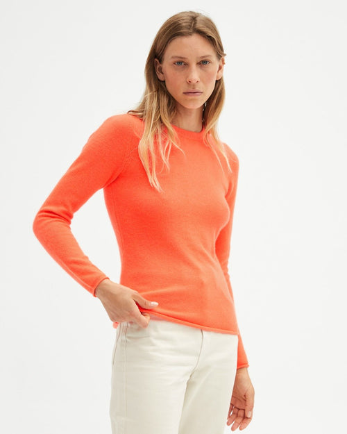 Sarah Sweater - Coral fluorescente - Absolut Cashmere - The Bradery