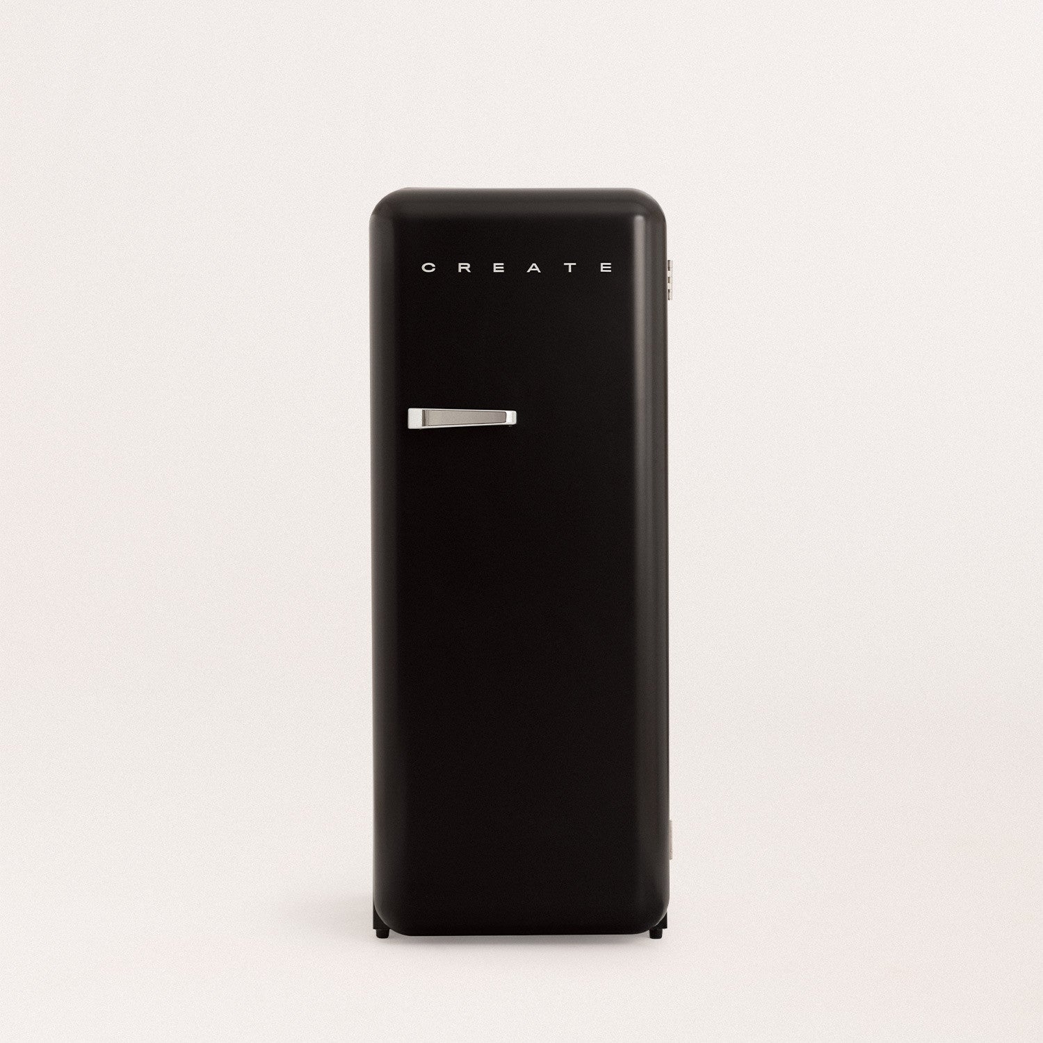 Retro Fridge 281L - Frigorífico Retro - Negro Tiradores Plata