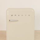 Nevera Retro 48L - Nevera Retro - Tiradores Plata Blanco Roto