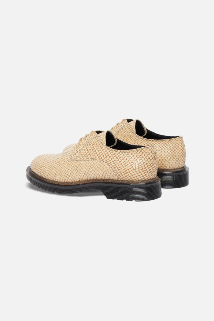 Titi Oxford Shoes - Beige Python