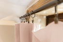 Adjustable Curtain + 8 Rings Clamp Cotton Gauze 140 X 300 Cm Gaia Marshmallow - L'Effet Papillon - The Bradery