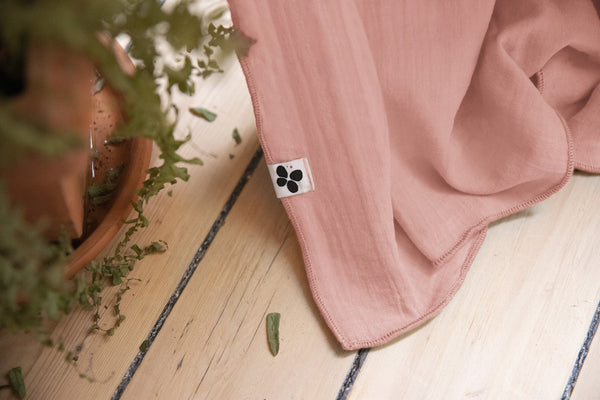 Adjustable curtain + GAÏA peach pink ring - L'Effet Papillon - The Bradery