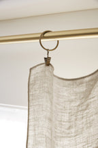Cortina regulable + anilla lino lavado SOLINE Sable - L'Effet Papillon - The Bradery