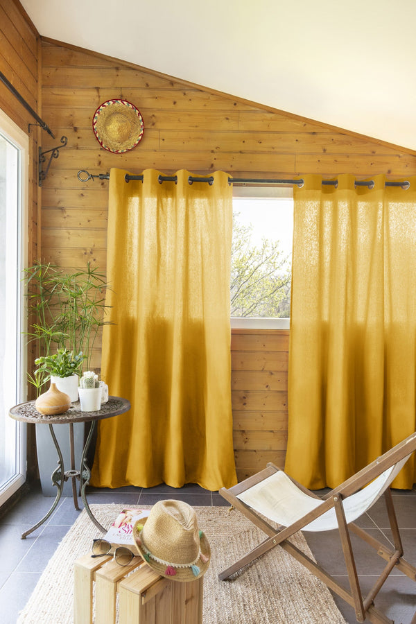 Kala Safran Curtain - L'Effet Papillon - The Bradery