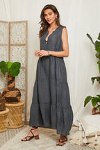 Vestido Antracita - Mujer VESTIDOS y FALDAS Around Linen