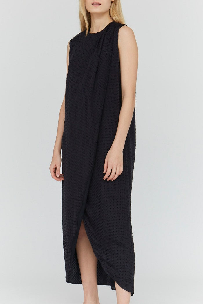 Robe Around Cut Yarn - Charbon