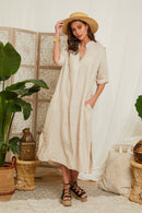 Robe Beige - Femme ROBES & JUPES Autour Du Lin