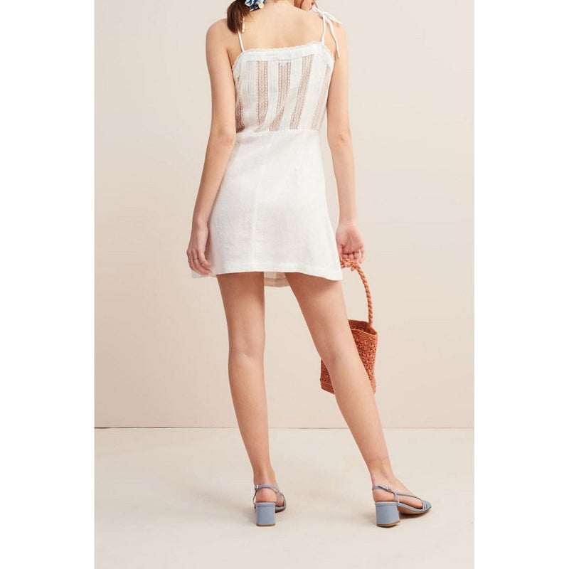 Caty Strapless Dress - Blanc - Rouje - The Bradery