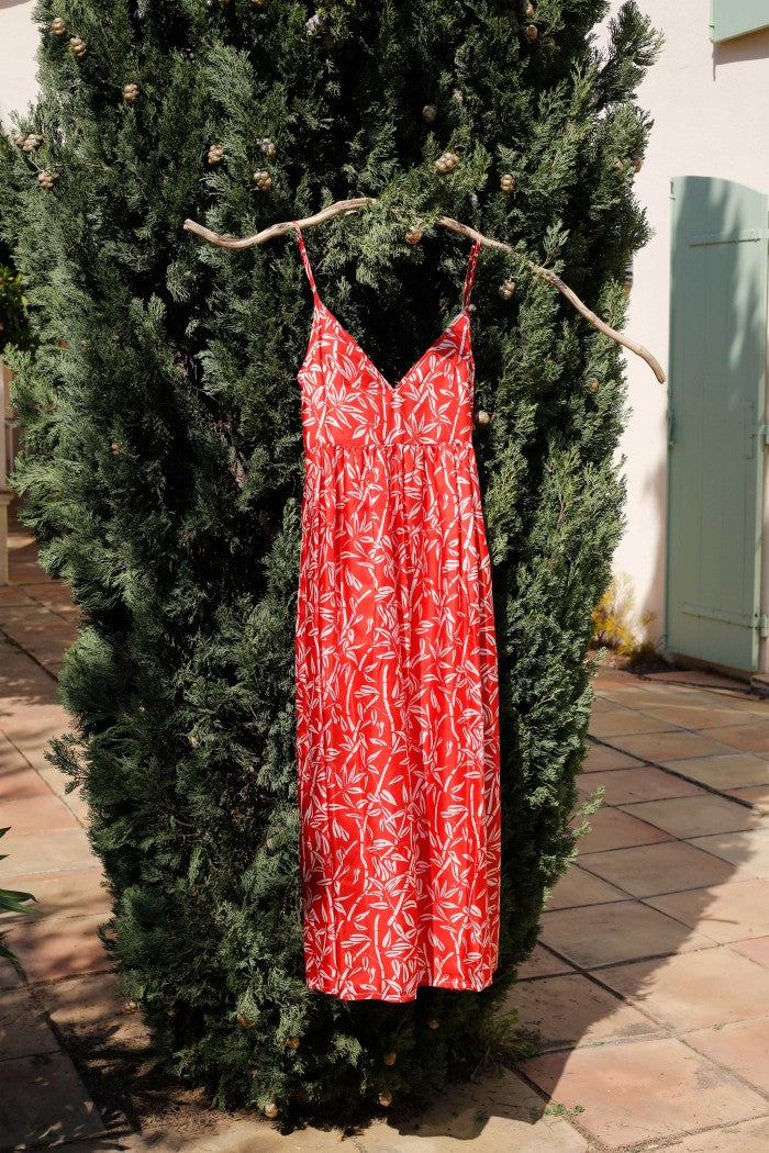 Vestido Byron Bamboo - Rojo Lipstick