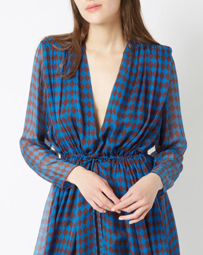 Caroline Monaco Dress - Bleu Roy