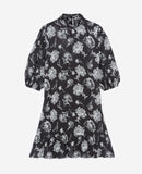 Robe Courte Motif Jacquard Col Montant - Femme - The Kooples - The Bradery